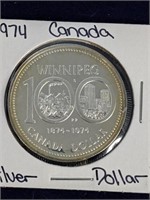 1974 Canada Silver Dollar