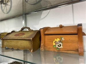 (2) Vintage Sewing Boxes