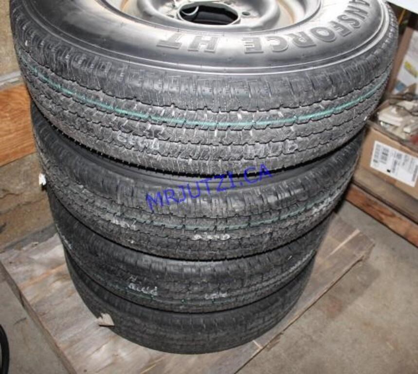 4 Firestone Transforce LT215/85R16 Tires & Rims