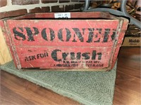 Vintage Spooner Crush crate 9" x 17" x 10"