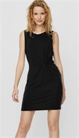 Sz S Vero-Moda VMAVA LULU SL SHORT DRESS - Black