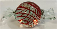 SWEET VINTAGE BLOWN GLASS CANDY PAPERWEIGHT