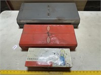 Happytime & Sears Metal Child's Tool Boxes
