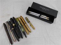 9 Vintage fountain pens - Goldcoast pen and
