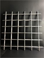 Metal Grate / Brutalist Sculpture 23x22"