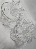 5 PALAKS FLARED RIM GLASSES 3.5" X 3.5"