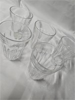 5 PALAKS JUICE GLASSES WITH FLARED RIM 4"X3"