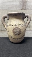 Vintage Handled Pottery Wine Jug 7.5" High