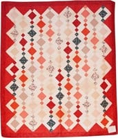 Chandelier Quilt, bed quilt, 91" x 79"