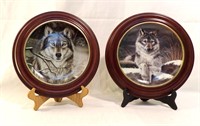 Franklin Mint Wolf Plates