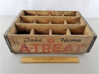 Vintage A-Treat Wood Crate Allentown 17 & 3/4" L