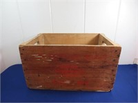 Kiel Bottlling Mission Orange Wood Crate