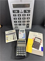 4 calculaters and financial calculater.