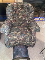 La-Z-Boy swivel rocker w/foot stool