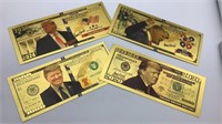 Donald Trump Collectible Gold Bills