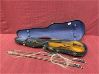 Violin in case