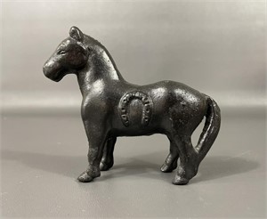 Vintage Cast Iron Horse Bank