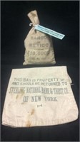 2 canvas bank bags