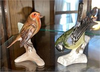 Vtg Goebel Bird Figurines: Red-rumped Swallow &