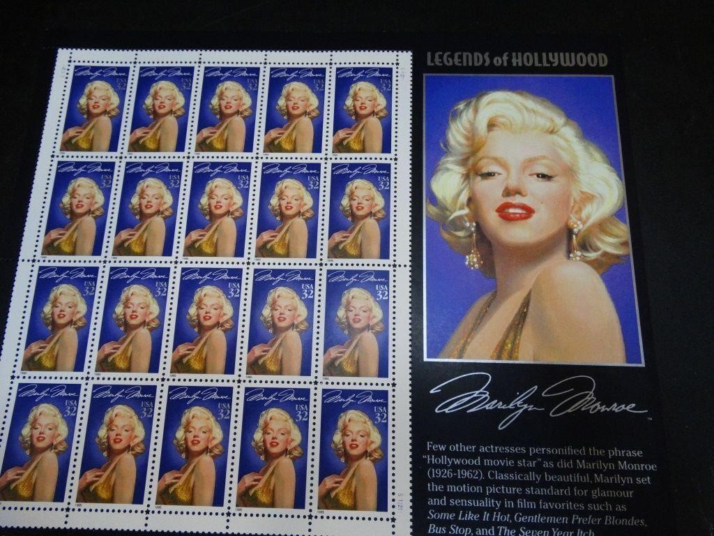 Marylin Monroe Unused 32 Cents Unused U.S. Stamps