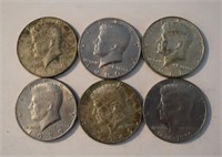 Assorted Kennedy Half Dollars