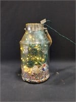Large decorative jar with lights