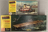 Revell Motorized Kits, Harbor Tug & USS Coral Sea