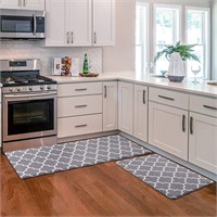 2 PCS Cushioned Anti-Fatigue Kitchen Rug