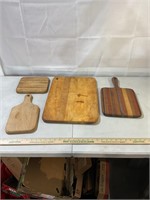 4 wood cutting boards
