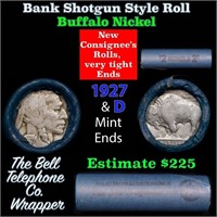 Buffalo Nickel Shotgun Roll in Old Bank Style 'Bel