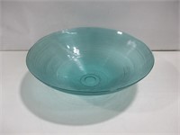 17.5"x 5" Glass Fruit Bowl