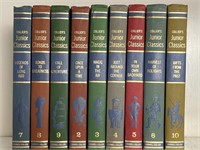 Lot Of 9 Collier's Junior Classics Vintage Books