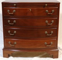 Lexington bow front 4 drawer bachelor chest