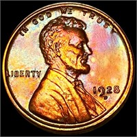 1928-D Lincoln Wheat Penny UNCIRCULATED RED