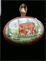 Hand Painted & Signed Cow Dishes