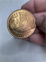 Ketch Sovereign of the Seas Mardi Gras token