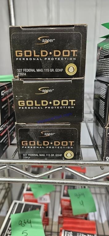 Gold dot 327 Federal mag 116 grain
Qty 3