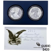 2012 ASE Proof and Rev. Proof [2 Coins]