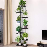 (Dark grey - Metal 6 Tier) Plant Stand Holder,