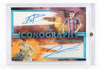 #1/4 PEDRI / LEWANDOWSKI AUTO SOCCER CARD