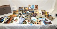 Unused Postcards in Vintage Storage Box