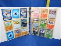 Binder of 9 Sheets of Pokemon Cards