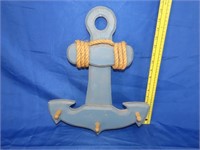 Wood Boat Anchor Hat / Coat Hook