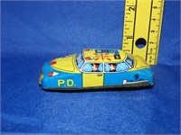 Vintage Made in Japan Toy Police Car