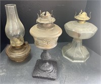 (F) Vintage Glass Oil Lamps

Bidding Is 3x The
