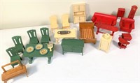 wooden doll house furniture