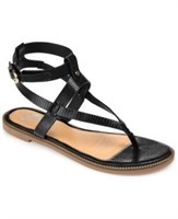 Sz 8 Journee Women's Ankle Strap Flat Sandals $54