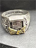 American Pride Ring w/Flag