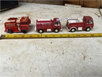 3- metal fire trucks