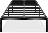 HAAGEEP Black Queen Bed Frame Metal No Box Spring